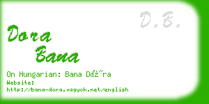 dora bana business card